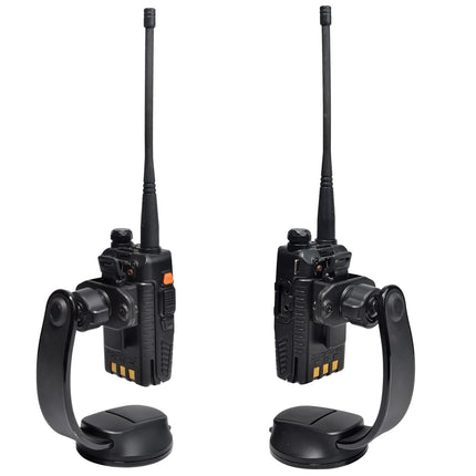 HYS Walkie Talkie hoidik, raadio iminapaga painduv kinnitus, mis ühildub QUANSHENG UV-K5 Baofeng UV5R Motorola Talkabout TLKR raadioga, tagaklambriga