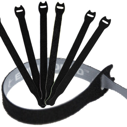 Reusable Cable Ties, 1/2" x 4" for Cable Management and Organization, 30 Count (Black)