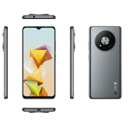 ZTE nutitelefon Blade A73 5G (16,56 cm (6,52 tolli) HD+ pisarakujulise ekraaniga, 5G, 4 GB muutmälu ja 128 GB sisemälu, 50 MP põhikaamera ja 5 MP esikaamera, kahe SIM-kaardiga Nano, Android 13) hall