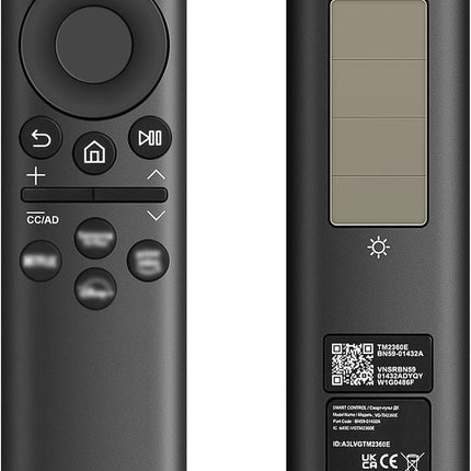 BN59-01432A Replacement Remote Control for Samsung, Universal Solar Voice Remote Control for Samsung Smart TVs with 4 Shortcut Buttons, Compatible with 2021-2022 Smart 4K HD TV