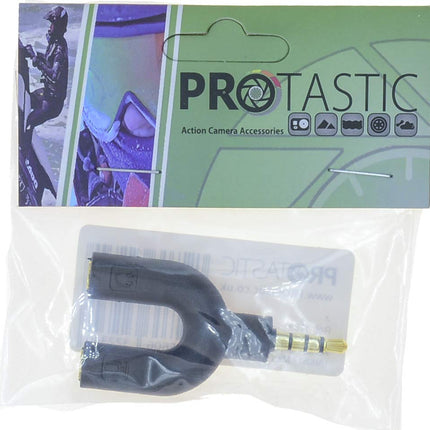 PROtastic Audio Splitter 3,5 mm audiopesa kõrvaklappide mikrofoni 2-suunaline Y-jaotur iPhone'i, iPadi ja iPodi jaoks