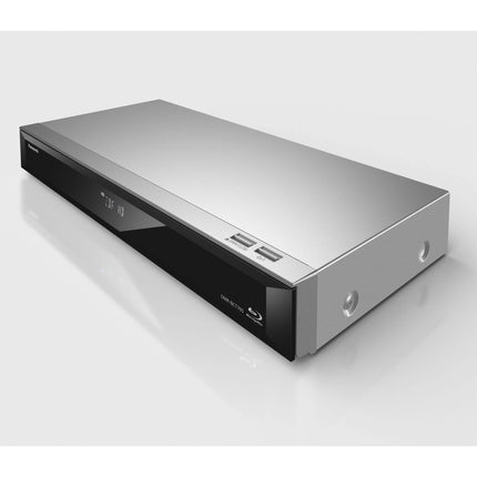Panasonic DMR-BCT765AG Blu-ray mängija ja salvesti kahe HD DVB-C tuuneriga, 500 GB kõvakettaga, 4K ülesskaleerimisega, Ultra HD, samaaegse salvestamisega, Smart Ready, hõbedane