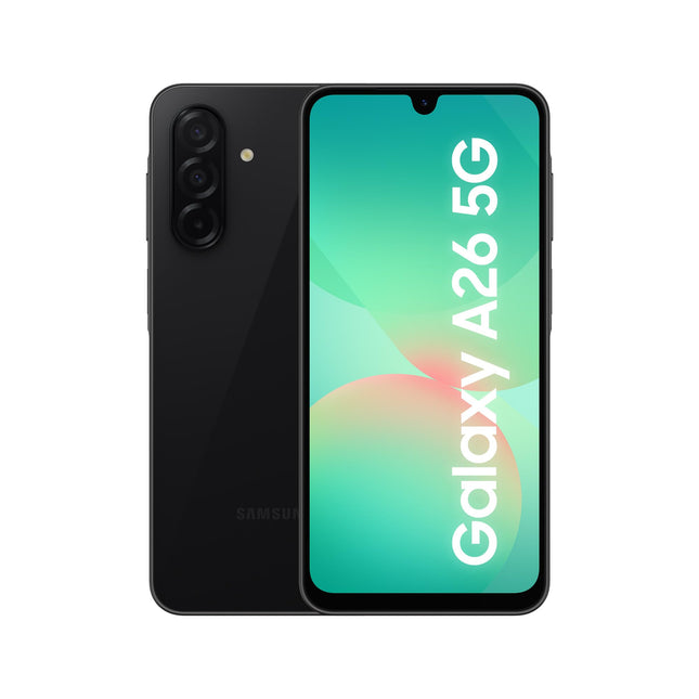 Samsung Galaxy A26 5G tehisintellektiga nutitelefon ilma lepinguta, lukustamata tehisintellektiga telefon Androidiga, 6 GB muutmälu, 128 GB salvestusruumi, 50 MP kaamera, must, 2,5-aastane tootjagarantii [Ainult Amazonis]