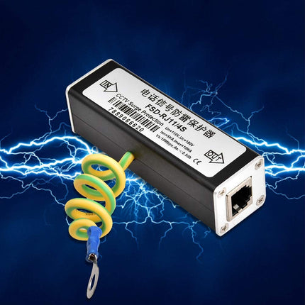Etherneti ülepingekaitse piksekaitse RJ11 kaitsmed telefoni faksi ülepingekaitse PoE piksekaitseseade ülekoormuse kaitseks heli telefoni ülepingekaitse 110V