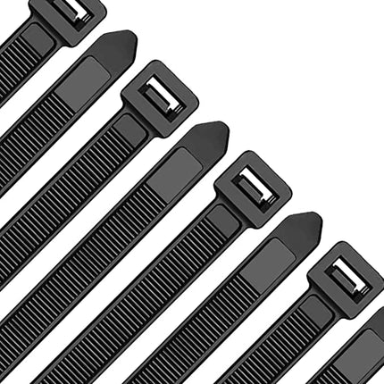 Mustad kaablisidemed, 150 mm x 3,6 mm, 100 tk pakis, 6-tollised kvaliteetsed nailonist kaablisidemed, mitmeotstarbelised plastsidemed, turvaline isesulguv mehhanism koju, aeda, kontorisse ja isetegemiseks AAN