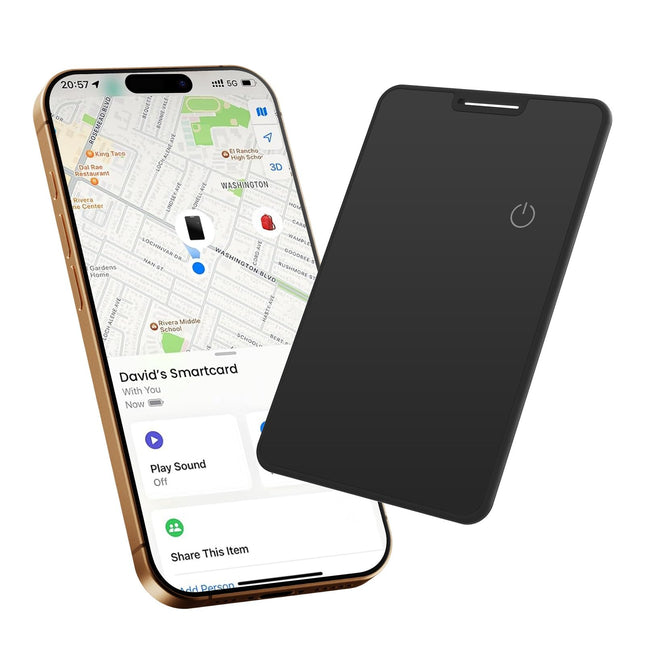 Nutikaardi rahakoti jälgimiskaart, ühildub Apple'i rakendusega Find My, laetav õhuke GPS-esemete leidja pagasisildi, rahakoti, passi jaoks, õhuke nutikas Bluetooth-jälgimine võtmehoidjaga