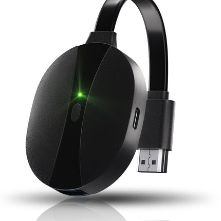 AIMIBO 4K juhtmevaba ekraaniadapter, 3-suunaline peegeldamine - otsene, DLNA, juhtmega sünkroonitud ekraan, 2.4G 5G @60Hz HDMI juhtmevaba adapter iOS-i, Androidi, Windowsi, macOS-i ja teleri, monitori ja projektori ühendamiseks - Airplay