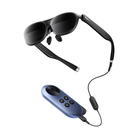 Rokid Joy 2, Max 2 AR Glasses Black with Dock, 215" Portable Display, 50° FOV and 600nits Luminance, Compatible with Android, Game Consoles and Computers
