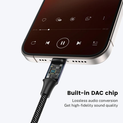 MOSWAG USB Type-C - 3,5 mm kõrvaklapipesa adapter, audio USB C - Aux adapter iPhone 16 Pro Max/16 Pro/16 Plus/16/15 Pro/15, Samsung Galaxy S24 S23 S22 S21 S20, Huawei, Pixel, iPad ja muu jaoks