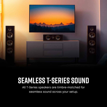 Polk Audio T50 põrandakõlar, HiFi kõlar muusika ja kodukino heli jaoks, passiivne täisribakõlar, 20–150 vatti, 8 oomi, 38 Hz – 24 kHz (tükk)