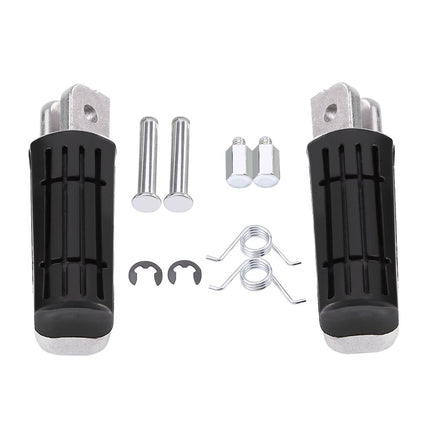 Qiilu Pair Front Motorcycle Footrest Pedals Footpegs for XJR400 / 1200/1300 / FZ400