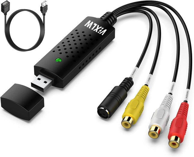 VHS-digitaalmuundur, USB 2.0 videokaart, vana VHS-videomaki, Mini DV Hi8 DVD-digitaalmuundur Macile/PC-le, RCA-USB-videomuundur, teleri kassettmängija, videokaamera, Windows Maciga ühilduv