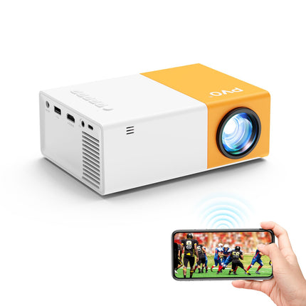 PVO miniprojektor, WiFi-projektor, kaasaskantav filmiprojektor, telefoni ekraani saab projektorisse peegeldada juhtmevabalt või andmesidekaabli kaudu, ühildub nutitelefoni/tahvelarvuti/sülearvuti/teleripulgaga