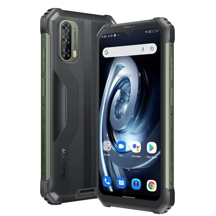 Blackview BV7100 - Võimsa akuga (13000 mAh) nutitelefon - Vastupidav, Sõjaväestandard MIL-STD-810H - Veekindel, Põrutuskindel - 128GB, Kolmekordne Tagumine Kaamera 12MP, Esikaamera 8MP - Must