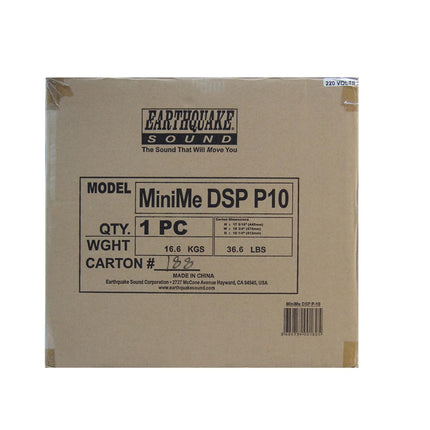 Earthquake Sound MiniMe-DSP-P10 aktiivne 10-tolline subwoofer DSP ja passiivradiaatoriga, must