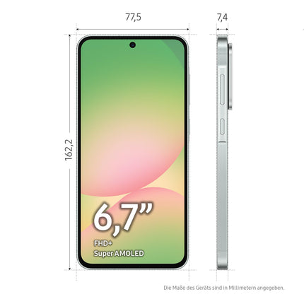 Samsung Galaxy A56 5G tehisintellektiga nutitelefon ilma lepinguta, lukustamata tehisintellektiga telefon Androidiga, 8 GB muutmälu, 256 GB salvestusruumi, 50 MP kaamera, Awesome Olive, 2,5-aastane tootjagarantii [Ainult Amazonis]