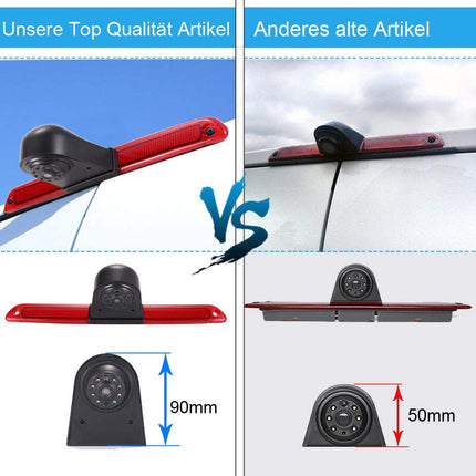Waterproof parking camera brake light rear view camera integrated in 3rd brake light camera with 4.3" LCD monitor for van roof camera Mercedes Sprinter W906/Crafter Caravelle