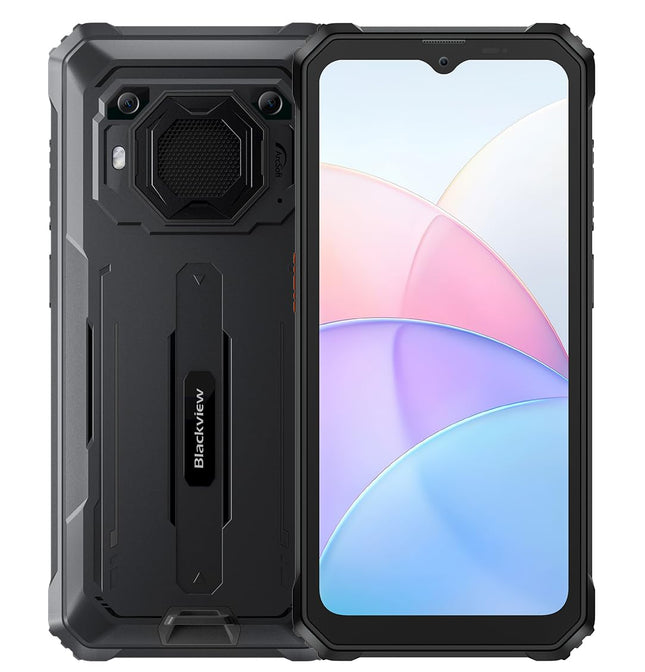 Lepinguvaba õuetelefon Blackview BV6200, 13000mAh aku, 8GB+64GB (1TB laiendusvõimalus), 6.56'' HD+, ArcSoft® 13MP+8MP, Android 13 DUAL SIM IP68 MIL-STD-810H veekindel nutitelefon, GPS must