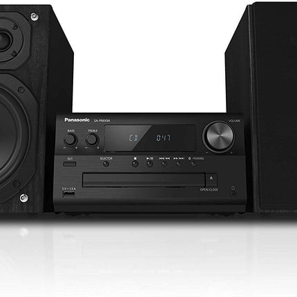 Panasonic SC-PMX94EG-K Micro HiFi System (120 W RMS, Digital DAB+, CD, FM, Bluetooth, USB, AUX) black, one size