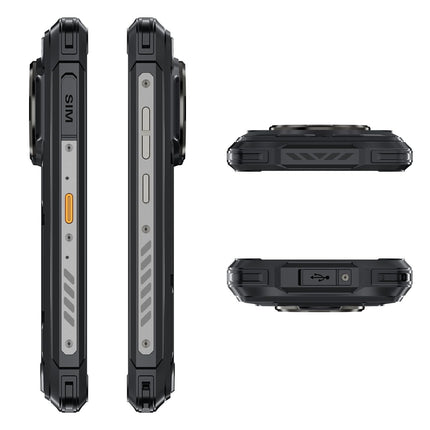 Cubot Kingkong Power 3 - nutitelefon 6,72-tollise FHD+ 120Hz ekraaniga, 12 GB (6 GB + 6 GB laiendatav) muutmälu ja 256 GB ROM-mäluga, 100 MP põhikaameraga, 10200mAh akuga, Android 14, Helio G99 kaheksatuumalise protsessoriga, musta värvi.