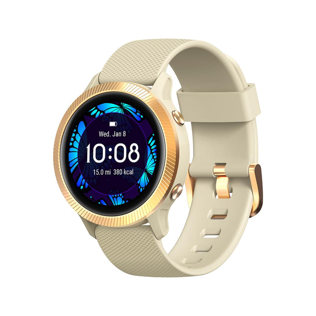 Blackview R8 - Smartwatch Unisex for Women &amp; Men - LCD Touchscreen - Heart Rate Monitor - 25 Training Modes - Stainless Steel Case - 10 Day Battery Life - Gray