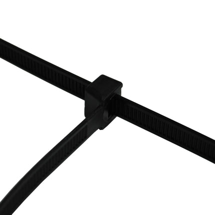 1000 tk valgeid kaablisidemeid, 200 mm x 2,5 mm, käsitöökvaliteediga lühikesed kaablisidemed, tõmbetugevus 8,1 kg