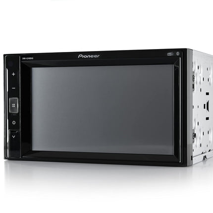 Pioneer DMH-A240DABAN, 2-DIN multimeediapleier, lühike paigaldussügavus, 6,2-tolline ClearType puuteekraan, nutitelefoni ühenduvus, DAB/DAB+ digitaalraadio, Bluetooth, 13-ribaline graafiline ekvalaiser, DAB-antenniga