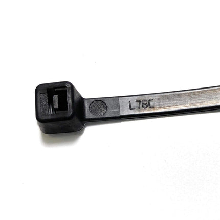 50 pieces cable ties black and white, black, 9.0mmx900mm
