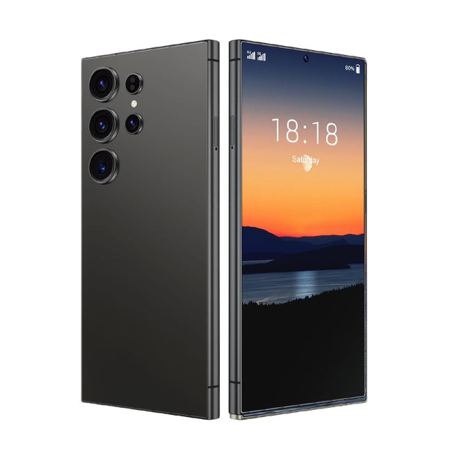 FOXIONO lukustamata mobiiltelefon, 6,75" HD-ekraan, 4G RAM+64G ROM/TF 256GB, 4G LTE FDD TDD, 5MP+16MP kaamera, 4000mAh, 8 südamikku (must)