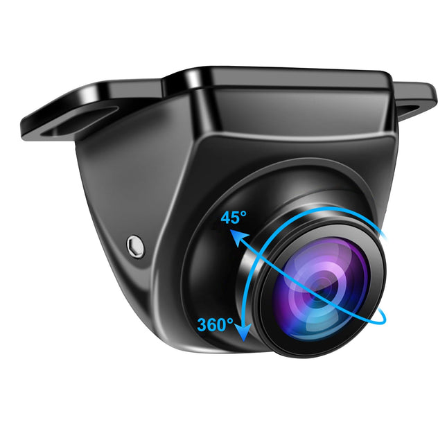 OBEST AHD 1080P tahavaatekaamera, 360° pööratav auto tahavaatekaamera, IP68 veekindel auto tahavaatekaamera universaalne 12V, öine nägemine 170° lainurk veoautodele, autodele, maasturitele, haagissuvilatele, kaubikutele, pikapidele