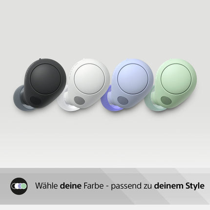 Sony WF-C700N juhtmevabad Bluetooth-mürasummutavad kõrvaklapid (väikesed ja kerged kõrvaklapid Bluetooth-mitmepunktilise ühendusega, IPX4, kuni 20-tunnine aku tööiga, kiirlaadimine, iOS ja Android) mustad