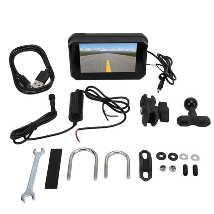 5-inch Motorcycle Carplay GPS Navigation, Airplay CarPlay/Android Auto for Motorcycles, Waterproof IPS Touchscreen, Motorcycle/Motorbike GPS, Bluetooth