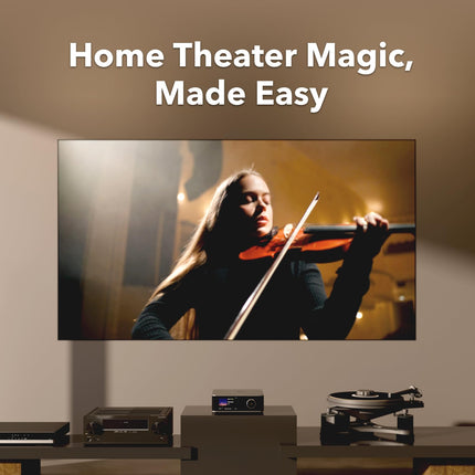 WiiM Ultra Music Streamer &amp; Digital Preamplifier | 3.5" Touchscreen, Compatible with Google Cast &amp; Alexa, Streams Spotify, Amazon Music, Tidal | HDMI ARC, Phono Input, Headphone Output | Space Gray