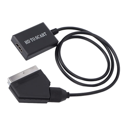 Annadue SCART-HDMI muundur, audio-video muundur, skaleeriv videoadapter, toetab NTSC ja PAL väljundit, HD-videoadapter, HDMI 1.3 ja tagasiühilduv