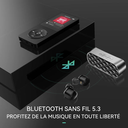 AGPTEK MP3-mängija 32GB Bluetooth 5.3 kadudeta HiFi 70H pika akueaga kaasaskantav kõlariga FM-raadio MP3 salvestus sport täiskasvanutele ja lastele (ilma kõrvaklappideta)