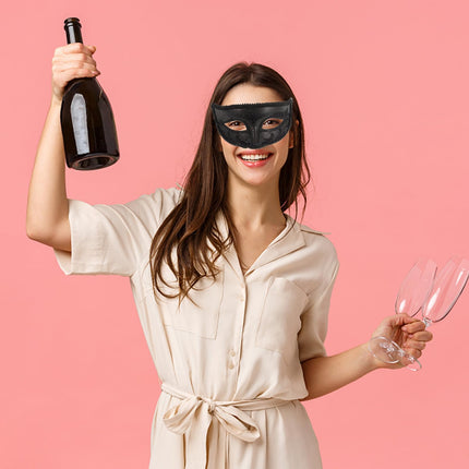 Holibanna 2-osaline poolmask elegantsete maskide jaoks Halloweeni karnevali ja cosplay pidudeks, ainulaadne ja dekoratiivne, sobib nii meestele kui naistele