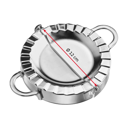 Westmark Ravioli Maker, Diameter: 12 cm, With practical handles, Stainless steel, Maria, Silver, 61372270