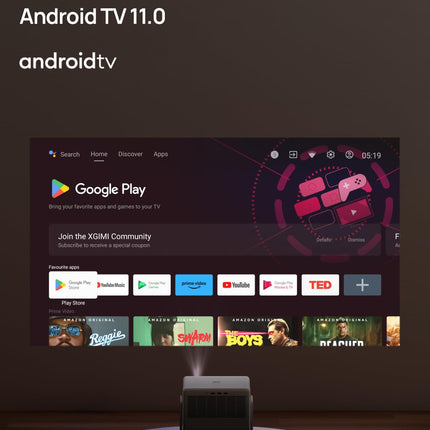 XGIMI Horizon S Pro, 4K projektor, Dolby Vision, 1800 ISO luumenit, 110% BT.2020, integreeritud painduv alus, nutikas ekraani reguleerimine, 2 x 12W Harman Kardon
