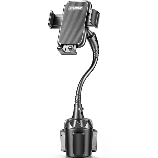 Topgo mobiiltelefonihoidik topsihoidjale, universaalne reguleeritav luigekaelaga topsihoidja autokinnitus mobiiltelefonile iPhone, Samsung, LG