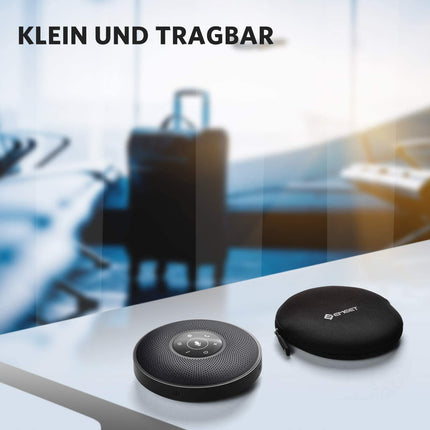 EMEET M2 Bluetooth Conference Speaker - USB Speakerphone with 4 AI Microphones, 360º Speech Recognition, Conference Microphone with Dongle, for Skype, Zoom