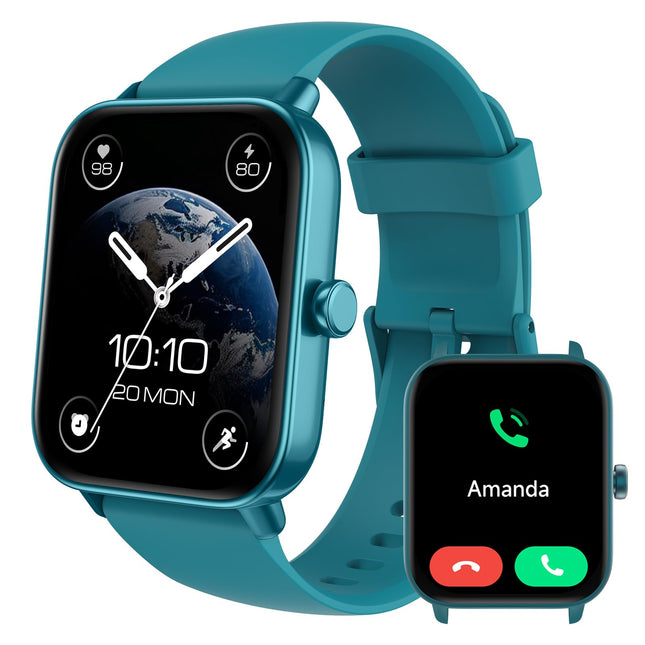 Nutikellad meestele Android iPhone'ile, [1,8-tolline LCD-ekraan] Nutikell, aktiivsusmonitor Bluetooth-kõnede, tehisintellekti juhtimise, pulsisageduse/SpO2/unemonitori, 12-päevase aku kestvusega, IP68 veekindel