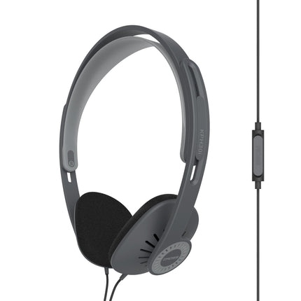 Koss KPH-30iK 193532 KPH30iK HiFi kõrvaklapid, kõrvapealsed peakomplekt, helitugevuse reguleerimine, must, hall