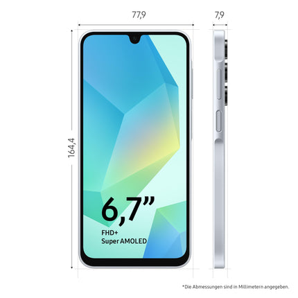 Samsung Galaxy A16 5G nutitelefon ilma lepinguta, Androidiga mobiiltelefon, 50 MP põhikaamera, 16,91 cm / 6,7" ekraan, 128 GB, 4 GB RAM, helehall, 2,5-aastane tootjagarantii [Ainult Amazonis]