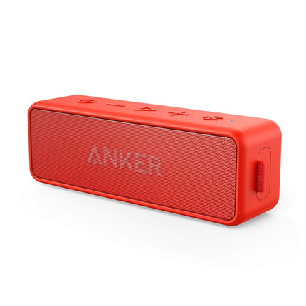 Anker SoundCore 2 Bluetooth Speaker, Fantastic Sound, Enormous Bass with Dual Bass Drivers, 24h Battery, Improved IPX7 Water Protection, Wireless Speaker for iPhone, Galaxy, etc.