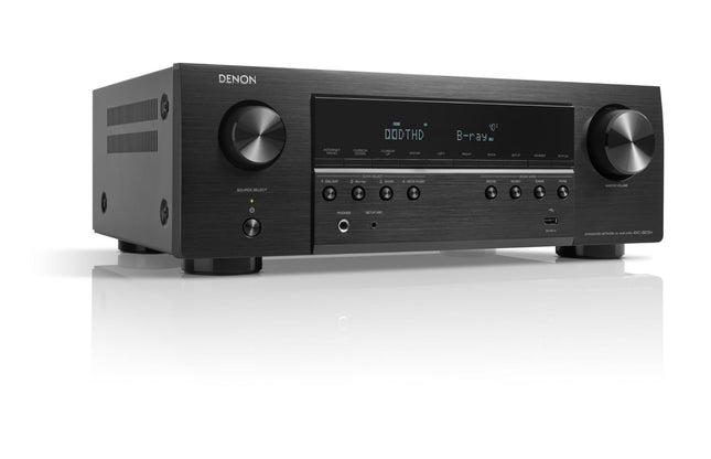 Denon AVC-S670H 5.2-kanaliga AV-ressiiver, Dolby Surround heli, 6 HDMI sisendit ja 1 väljund, 8K HDMI, Bluetooth, Wi-Fi, AirPlay 2, HEOS Multiroom, Alexa ühilduv, must