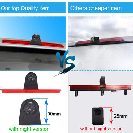 Waterproof parking camera parking aid color camera brake light camera brake light reversing camera + 4.3" TFT LCD monitor replacement for T5 Bus Transporter Caravelle 2003-2015 Bj.