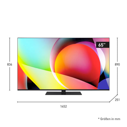 Panasonic TN-65W70AEZ, W70 seeria 65-tolline 4K Ultra HD LED-nutiteler, 2024, Google Assistant, Chromecast, Dolby Vision ja Atmos, mängurežiim, Bluetooth, erakordse visuaalse kogemuse saamiseks