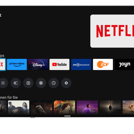 Telefunkeni 65-tolline TiVo-toega nutiteler (4K UHD, HDR Dolby Vision, Dolby Atmos, kolmekordne tuuner, 6 kuud HD+ kaasas) XU65TO750S