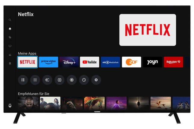 Telefunkeni 65-tolline TiVo-toega nutiteler (4K UHD, HDR Dolby Vision, Dolby Atmos, kolmekordne tuuner, 6 kuud HD+ kaasas) XU65TO750S