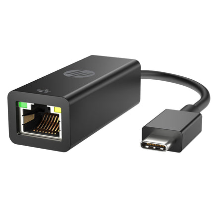 HP USB-C to RJ45 Network Adapter with Status LED, Black